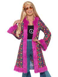 60s Psychedelic Hippie Coat - Smiffys - s/m